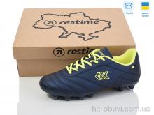 Футбольная обувь Restime DW024412-2 navy-lemon