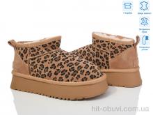 Угги Violeta M6119-16 camel-leopard