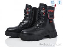 Черевики Ok Shoes 2169B black-red