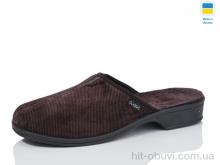 Тапки Lot Shoes Б/з каблук вельвет коричневий