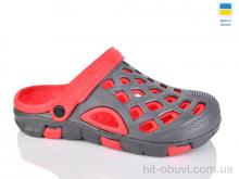 Крокси Lot Shoes N308 сіро-червоний