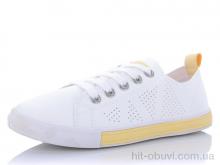 Кроссовки YUEMINGZHU HB53 white-yellow