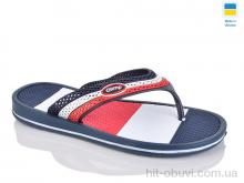 Вьетнамки Lot Shoes 421-2 синій-біл-червон.