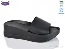 Шльопанці Garti 0133 чорна шкіра