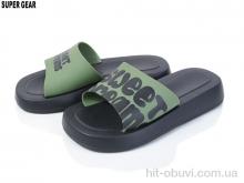 Шлепки Super Gear C6216 green