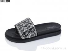 Шлепки Super Gear C888 black