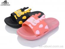 Шлепки Jibukang S758 black-pink mix