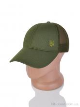 Кепка STARK Трикотаж з вишивкою тризуб та сіткою green