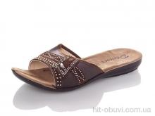 Шльопанці DeMur W3053-brown
