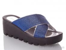 Шльопанці DeMur W777-18-blue-silver