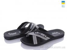Шлепки DeMur TRK 007 grey-black new
