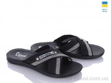Шлепки DeMur TRK 007 black-grey new