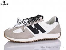Кроссовки Башили H6521-112 beige-black
