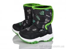 Дутики Цветик A203 black-green