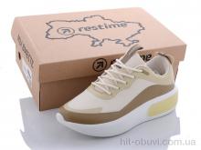 Кроссовки Restime JWL21570 beige-coffee