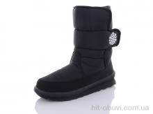 Дутики Selena 112-8снеж. чор.ч/п