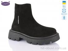 Черевики Garti 347 чорний замш хутро