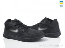 Кроссовки DeMur G201 чорний фліс зима