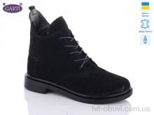 Ботинки Garti 298 чорний замш хутро