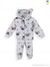 Комплекти дитячі Kir15 29181 білий батнік-штани