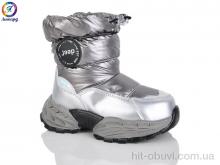 Дутики Леопард B15 silver