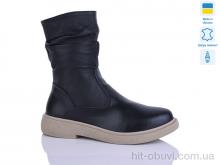 Черевики Sali 19 чорний к беж-п.зима