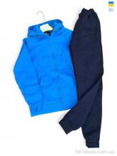 Спортивний костюм Sport style 811-8023 блакитний з чорним