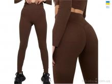 Лосини Sport style 5275 шоколадний з пушапом