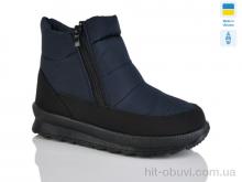 Ботинки Selena 114 синій однотон.