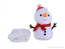 Пледы Obuvok 85-13 (12129) санта клаус іграшка (50х20)-плед 120x160 white