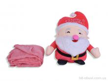 Пледы Obuvok 79-4 (12132) санта merry іграшка (45х30)-плед 120x160 pink