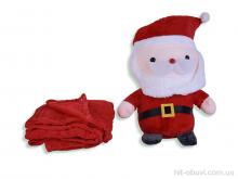 Пледы Obuvok 79-6 (12134) санта вуса іграшка (45х25) -плед 120x160 red