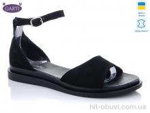 Босоножки Garti 82 чёрный замш