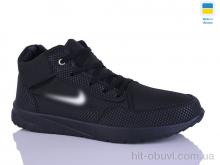 Кроссовки DeMur 1201 чорний фліс