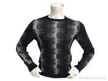 Светр TurkishBrend 211497 чорний з білий