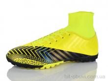 Футбольне взуття Presto 80831 жовтий чулок (35-39)