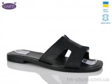 Шлепки Garti 64 чорна шкіра