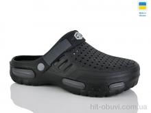 Кроксы DeMur CM118 чорний-графіт