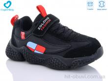 Кроссовки Comfort-baby В 19970-2 черный натур замша LED ZDLONG