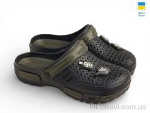 Крокси Rai shoes СД48 чорний-хакі