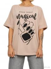 Футболка Massmag 6605 бежевий