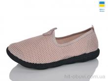 Слипоны Inblue S18 сітка рожевий