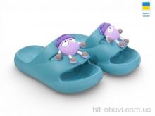 Шлепки Rai shoes 335 бірюза