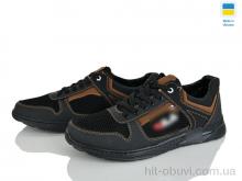 Кроссовки Paolla 221-3 чорний-св.корич.