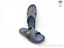 Шлепки Rai shoes 12X сіро-синій