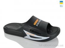 Шлепки Крок М243 чорний мікс