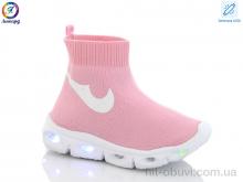 Кроссовки Леопард AX059-113A pink led