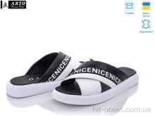 Шлепки ARTO 214/1 ч.к + б.к.