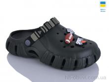 Кроксы DeMur 6770 зелений-чорний