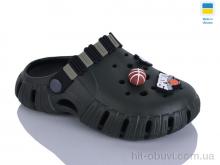 Кроксы DeMur 6012 хакі/чорн